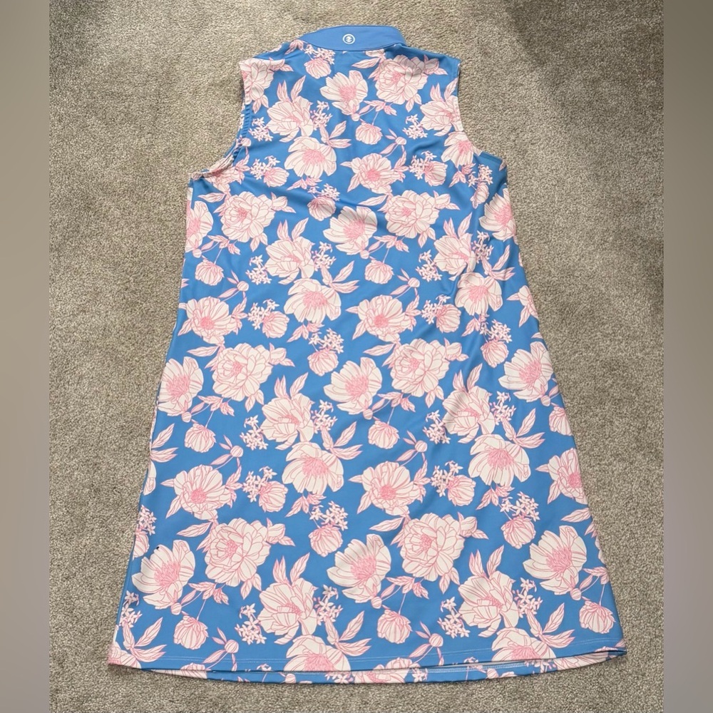 Izod Blue and Pink Floral Women’s Tennis Dress size Large - Picture 6 of 7